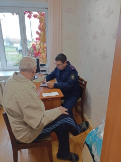 И.о .руководителя Увинского межрайонного следственного отдела провел выездной прием граждан в Специальном жилом доме для одиноких граждан в д. Акилово